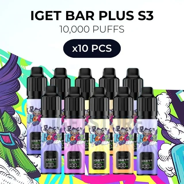 10 pcs iget bar plus s3 10000 puffs