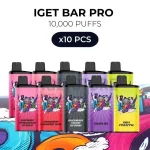 10 PCS - IGET BAR PRO 10000 Puffs
