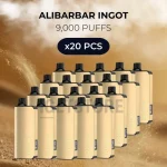20 PCS - Alibarbar Ingot 9000 Puffs
