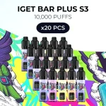 20 PCS - IGET BAR PLUS S3 10000 PUFFS