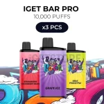 3 PCS - IGET BAR PRO 10000 Puffs
