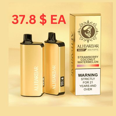 SPECIAL OFFER - 5 PCS ALIBARBAR INGOT 9000 PUFFS - 37.8 $ EA