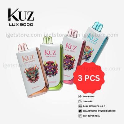 3 PCS - KUZ LUX 9000 Puffs