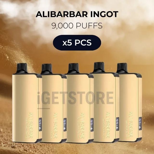5 pcs alibarbar ingot 9000 puffs