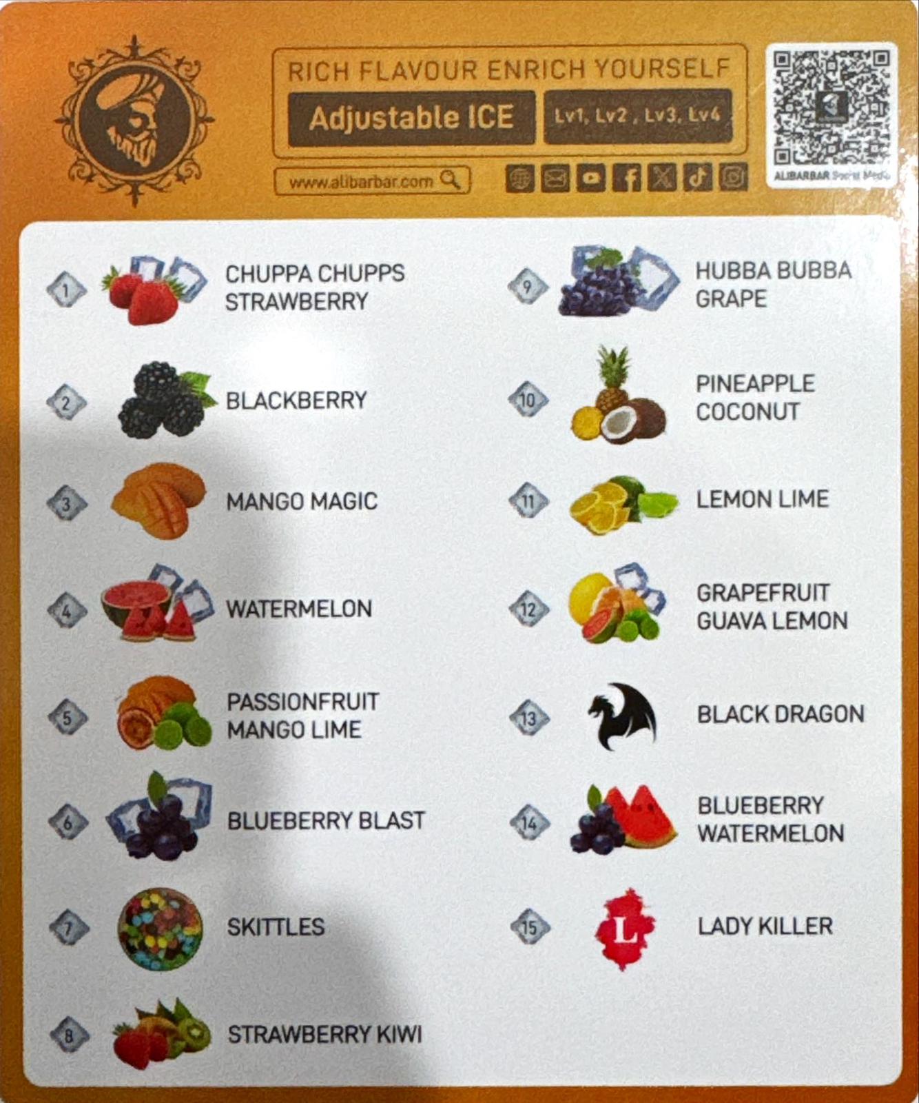 Alibarbar Ice Adjust 12000 Puffs - Chuppa Chupps Strawberry - Image 3