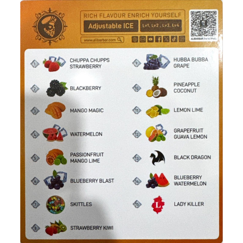 Pasionfruit Mango Lime - Alibarbar Ice Adjust 12000 Puffs - Image 3