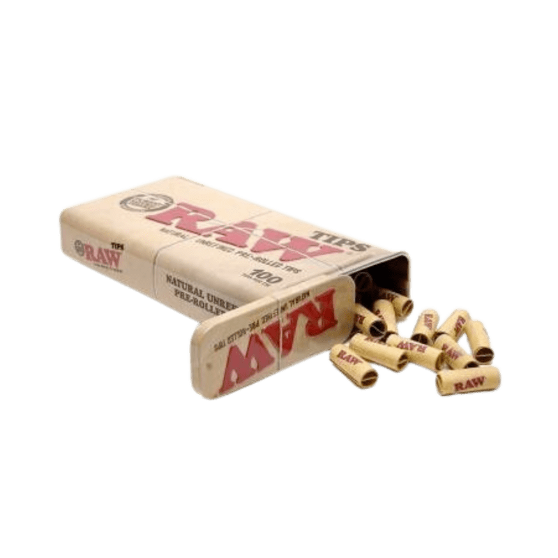 RAW TIPS - Pre-Rolled Tin (100 tips)