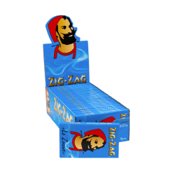 ZIG ZAG - Blue Double Slow Burning Papers 100 Leaves
