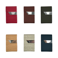 CIGARETTES CASE METAL - CC0125 SML Cork Wood 7's