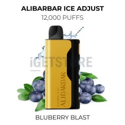 Alibarbar ice adjust 12000 puffs bluberry blast