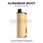 Alibarbar Ingot 9000 Puffs - California Sunset
