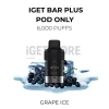 Iget bar plus pods 6000 puffs grape ice