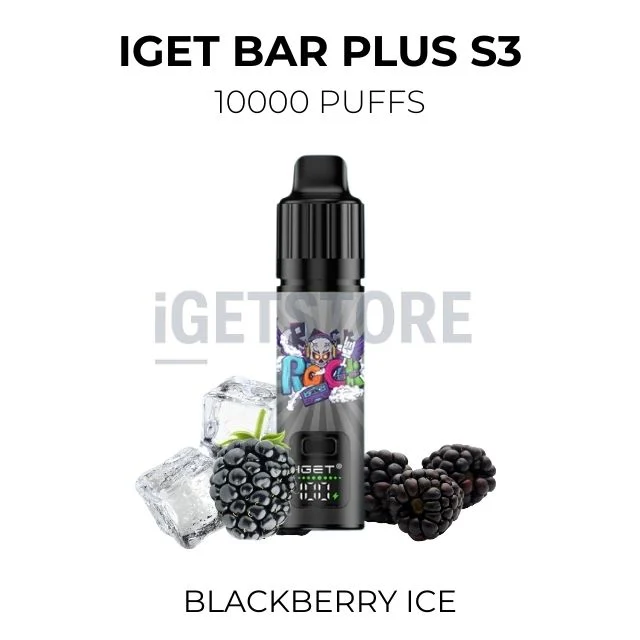 Iget bar plus s3 10000 puffs blackberry ice