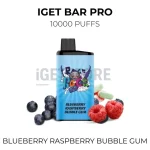 IGET Bar Pro 10000 Puffs - Blueberry Raspberry Bubble Gum