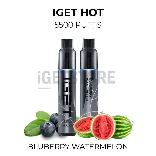 Iget hot 5500 puffs blueberry watermelon