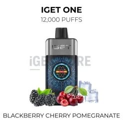 Iget one 12000 puffs blackberry cherry pomegranate