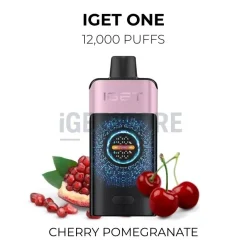 Iget one 12000 puffs cherry pomegranate