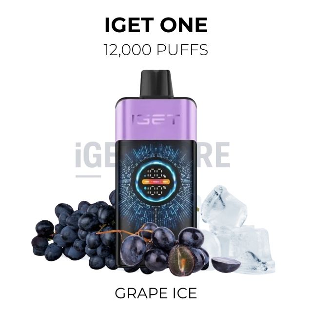 Iget one 12000 puffs grape ice
