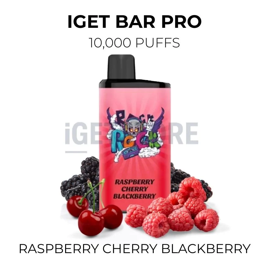 Iget bar pro 10000 raspberry cherry blackberry