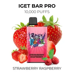 Iget bar pro 10000 strawberry raspberry