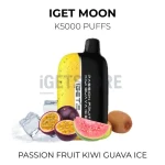 IGET Moon K5000 Puffs - Passion Fruit Kiwi Guava Ice