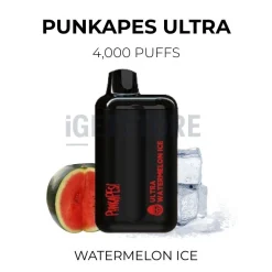 Punkapes ultra 4000 puffs wateremlon ice
